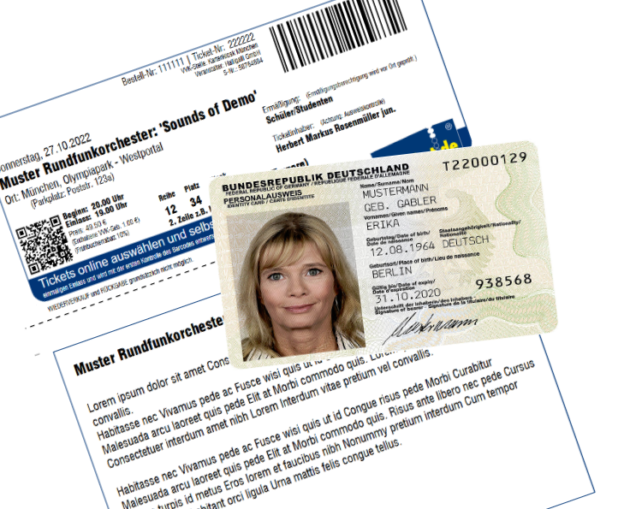 Personalisierte Tickets